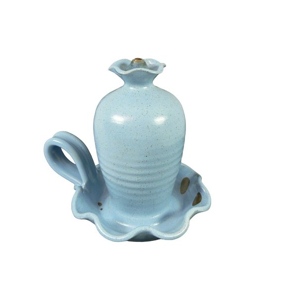 Oil Lamp Country Signed ST Myers w/ Finger Hold - Picture 5 of 12